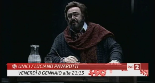 Su Rai2 una puntata di Unici dedicata a Luciano Pavarotti