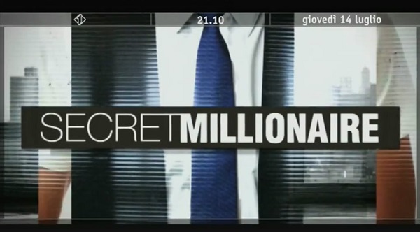 Secret Millionaire, stasera su Italia 1